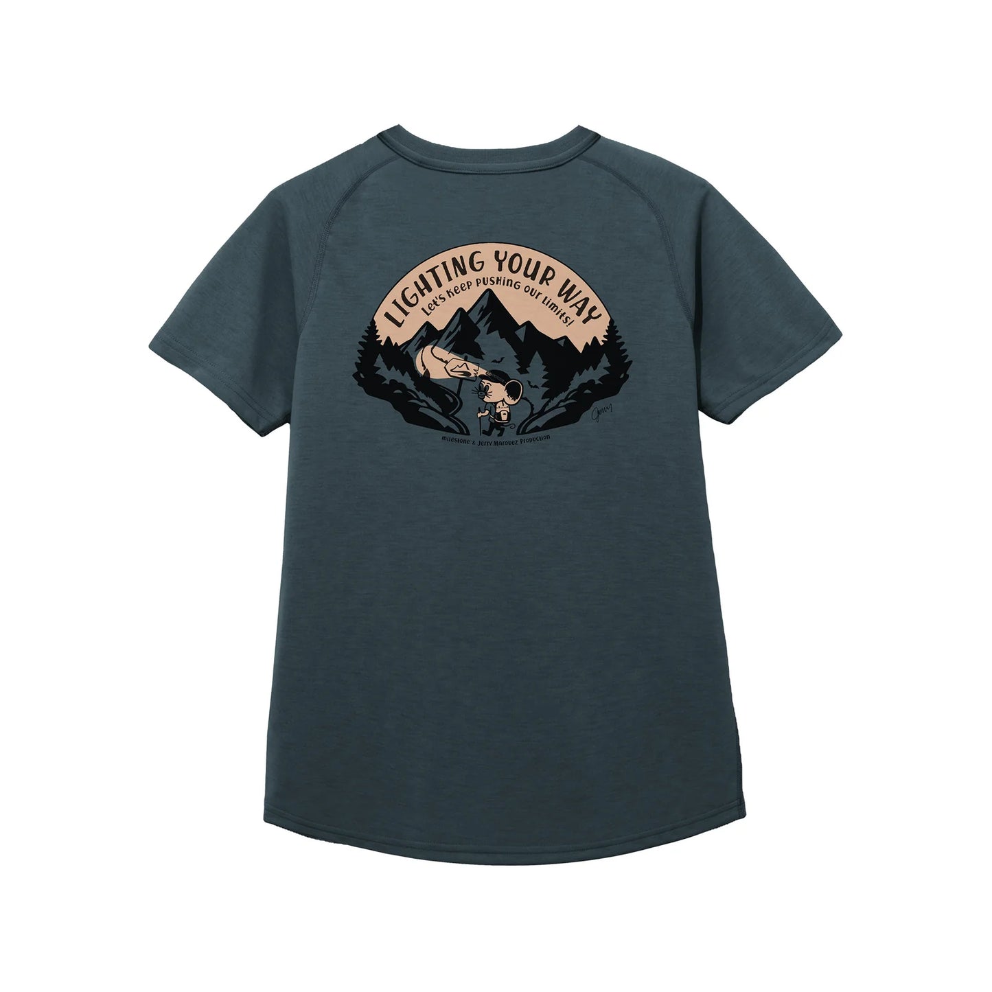 【2026.3/25発売】milestone/マイルストーン milestone Original T-Shirt Canvas "Let's Keep Pushing Our Limits！"（ユニセックス）