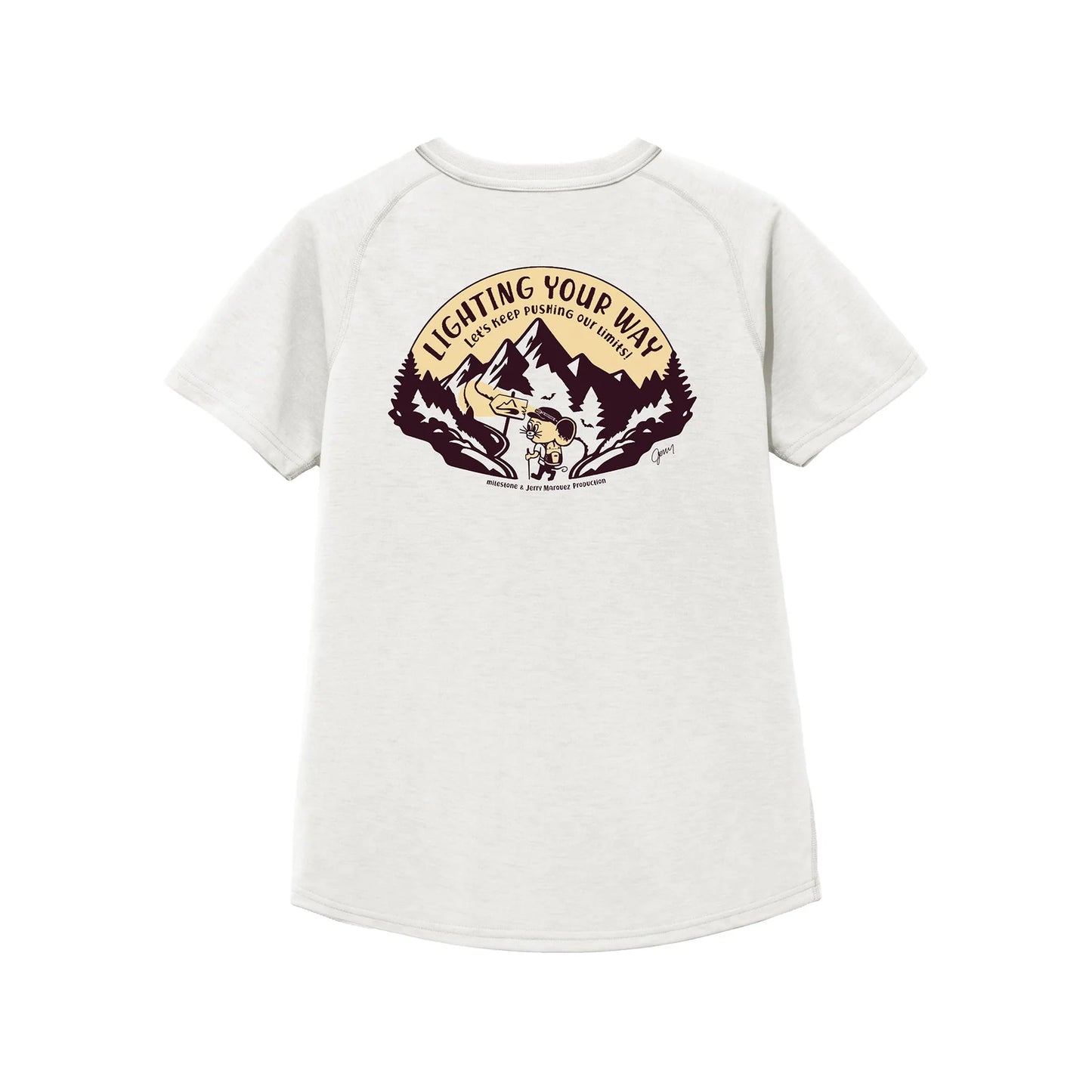 【2026.3/25発売】milestone/マイルストーン milestone Original T-Shirt Canvas "Let's Keep Pushing Our Limits！"（ユニセックス）