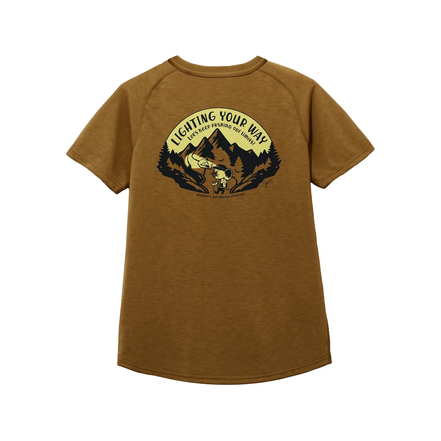 【2026.3/25発売】milestone/マイルストーン milestone Original T-Shirt Canvas "Let's Keep Pushing Our Limits！"（ユニセックス）