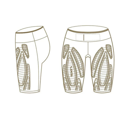 2XU/ツータイムズユー MCS ウィメンズ ライトスピード ミッドライズ コンプレッションショート WA6593B BLK/GRF