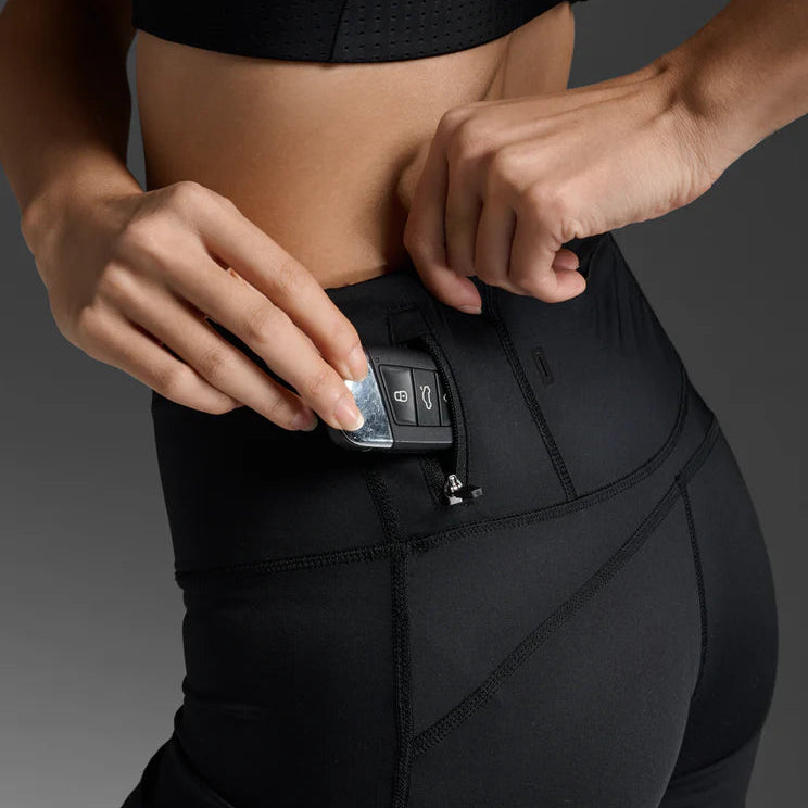 2XU/ツータイムズユー MCS ウィメンズ ライトスピード ミッドライズ コンプレッションショート WA6593B BLK/GRF