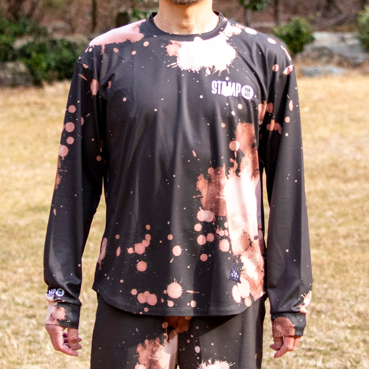 【2026.01】STAMP/スタンプ　LONG SLEEVE TEE ”BLEACH BLACK"（ユニセックス）