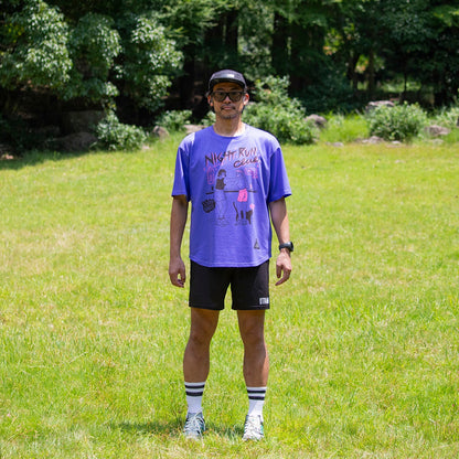 【2026春夏】STAMP/スタンプ  STAMP WIDE TEE (NIGHT RUN CLUB)（ユニセックス）