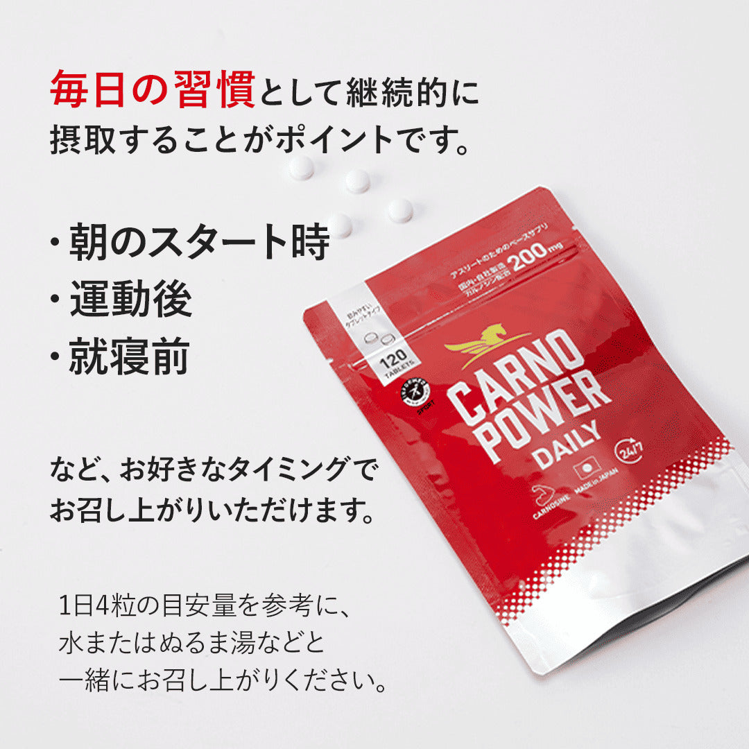 【リニューアル】ハマリ薬品 / カルノパワーDAILY（120粒・１ヶ月分）