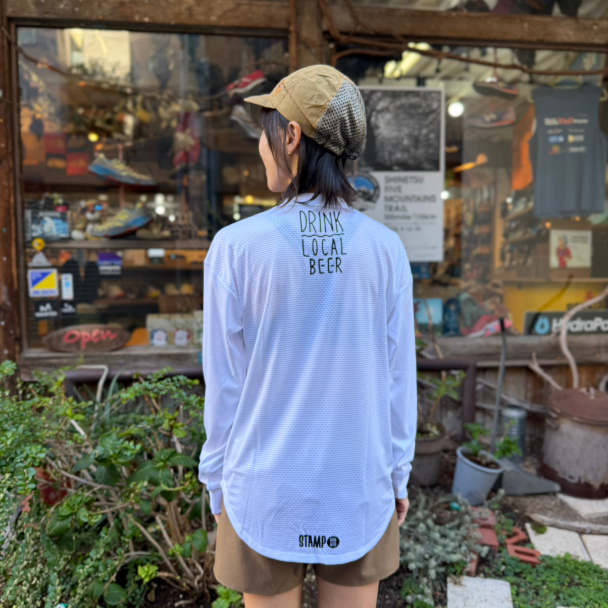 【2025秋冬】STAMP/スタンプ　LONG SLEEVE TEE”BEER RUNNING CLUB"（ユニセックス）