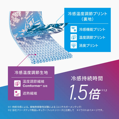 FREEZE TECH 氷撃α 冷感 アームカバー 両腕用 White Black LIDEF